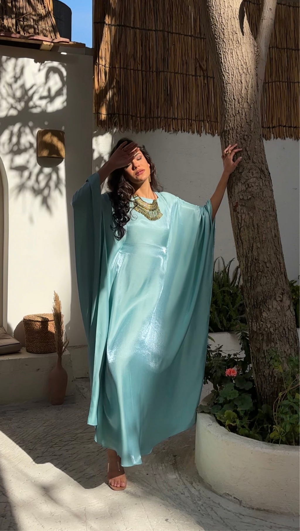 RIMAL DRESS IN MINT
