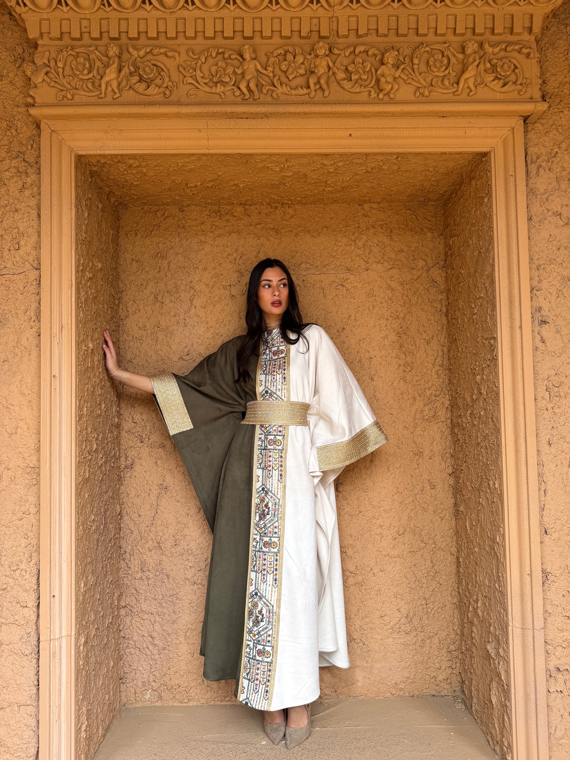 Half & half Tawaj Kaftan