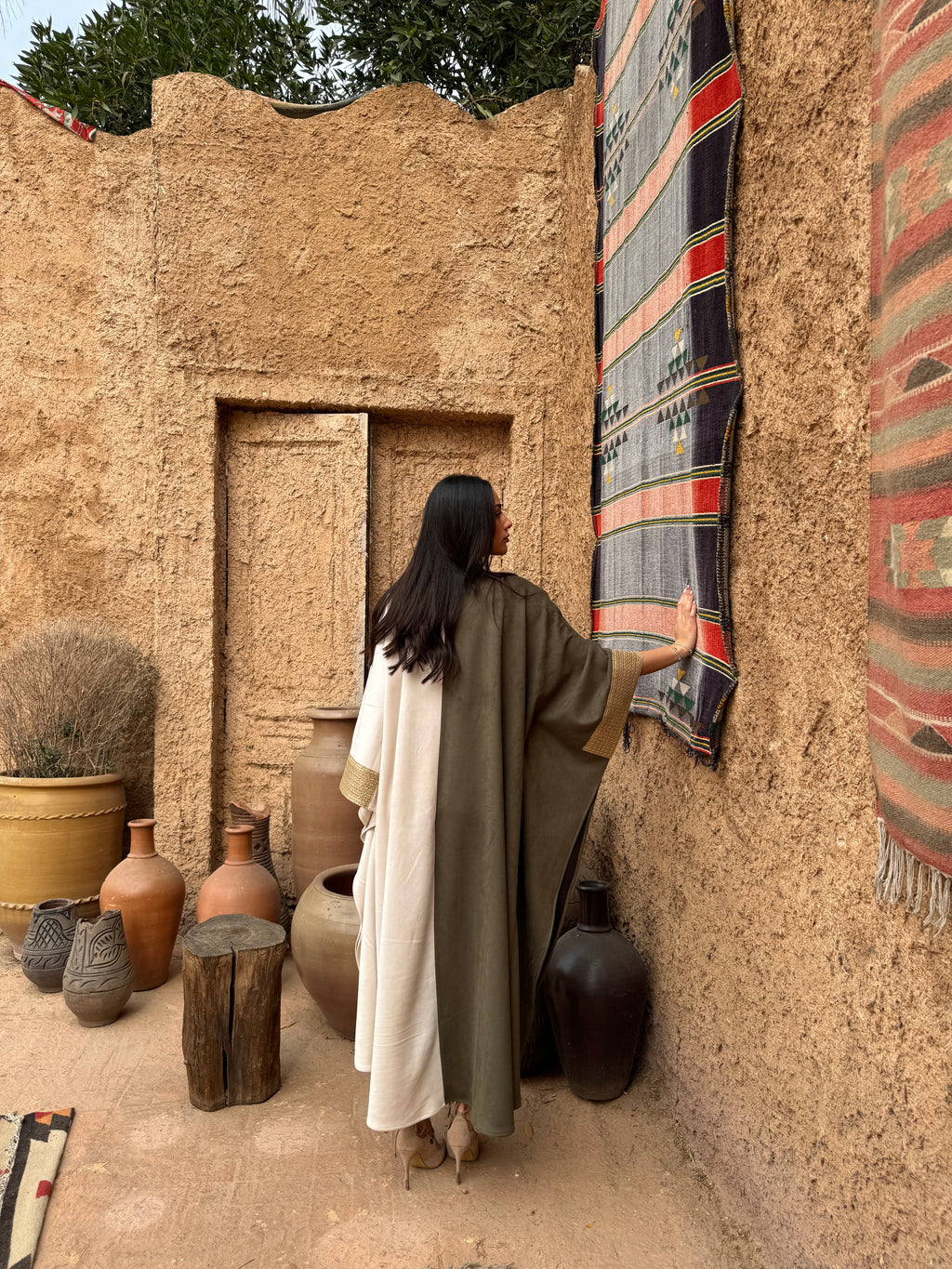 Half & half Tawaj Kaftan