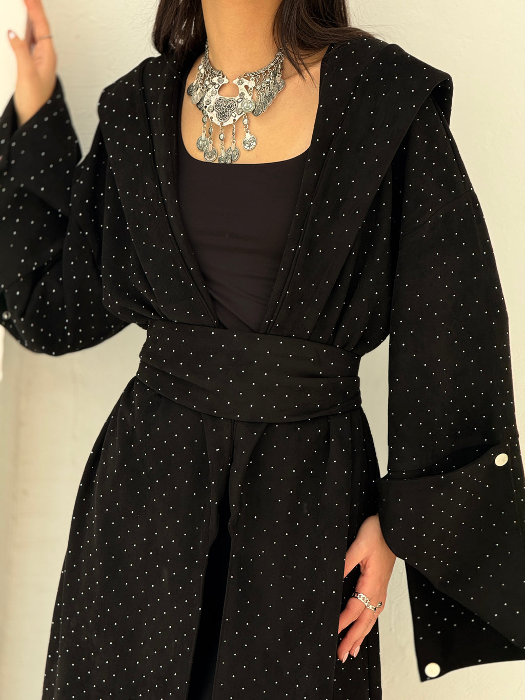 Zaha Kaftan in Black