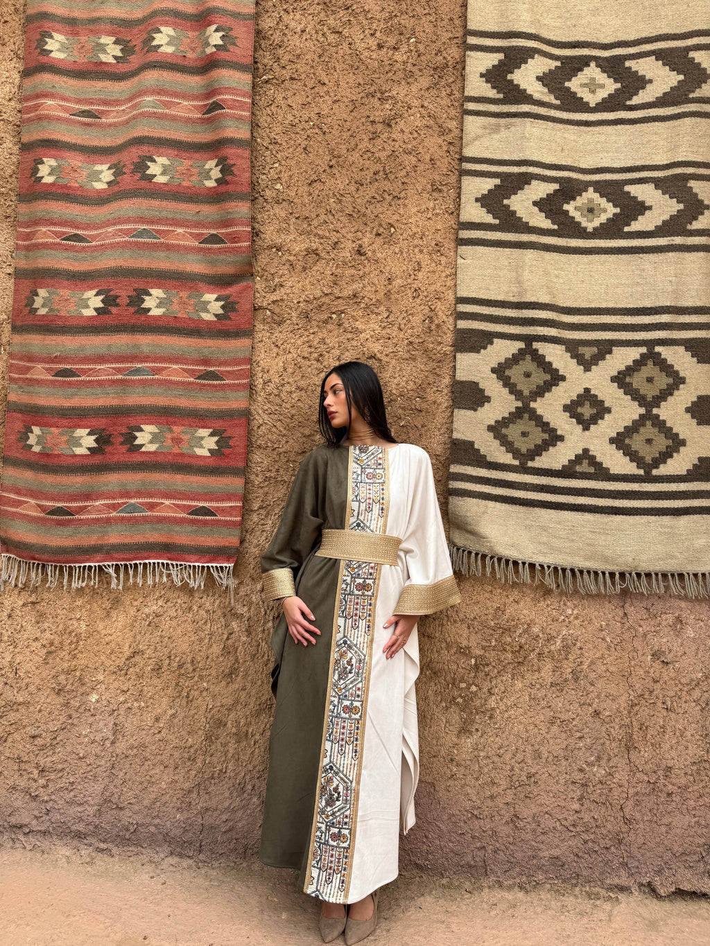 Half & half Tawaj Kaftan