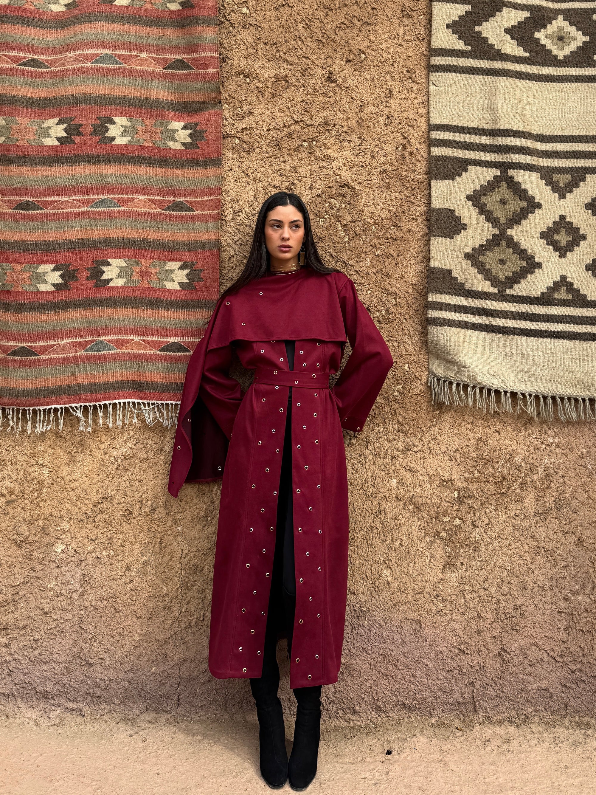 Daria Kaftan in Maroon