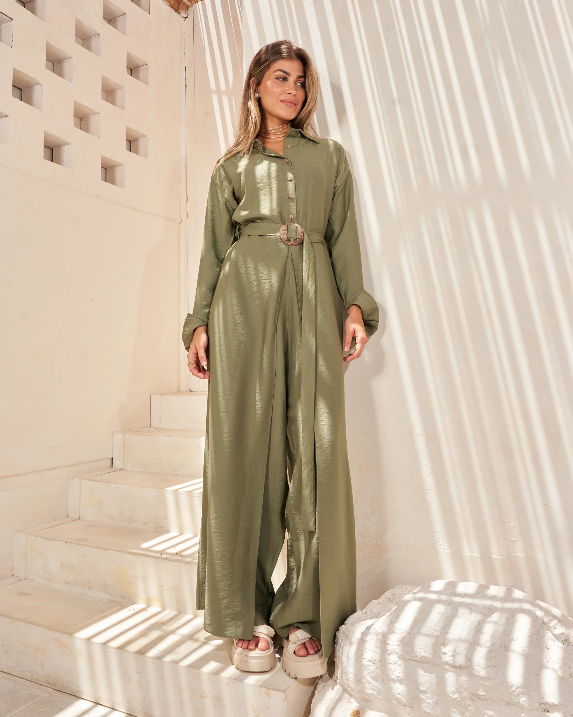 LUMA JUMPSUIT IN OLIVE